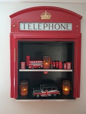 Red telephone box - box, booth