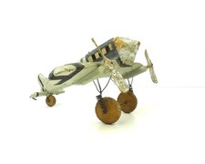 VERY RARE ANTIQUE GERMAN WW2 WOODEN TRENCH ART AIRPLANE AVIATION ABOUT 1938