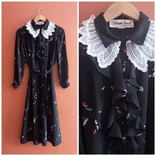 Vintage 70s 80s Black Abstract
