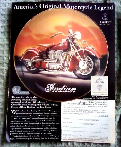 1995 franklin mint 1942 - 1995, indian