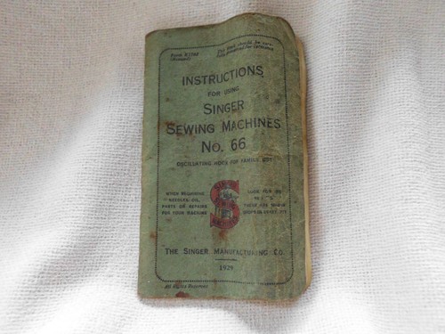 Singer sewing machine booklet - sewing,