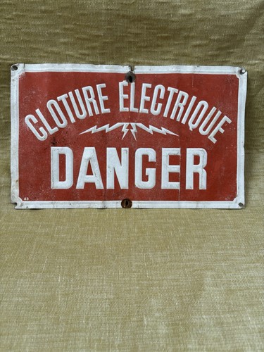 Vintage french embossed metal - french,