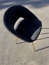 Black and Gold Luxe Dining Chair