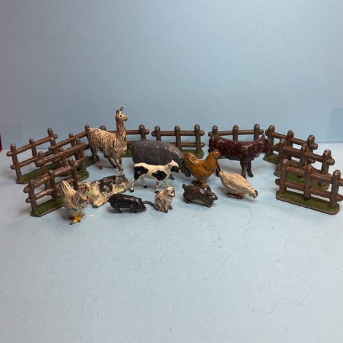 Farm figures fencing vintage - &,