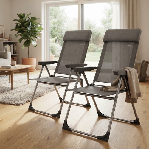 Aluminium high back folding - high,