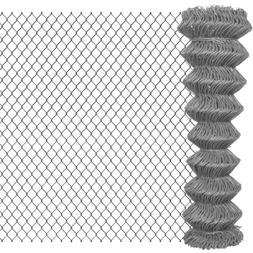 Chain link fence - link, grey