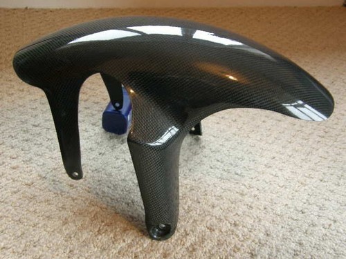 Carbon fibre front mudguard - carbon,