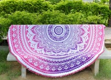 Indian Roundie Tapestry Round