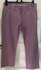 Cross Sweden Golf Trousers W34 x L26 Purple Water Resistant