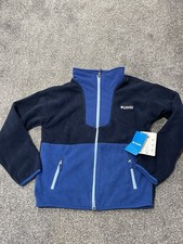 Kids Youth Columbia Fleece Jacket New With Tags Boys Navy Blue Coat Medium