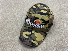 Ellesse Cap Green Camouflage baseball Embroidered Logo Adult Adjustable One Size