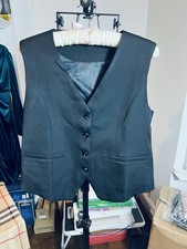 Black Unisex Waistcoat With
