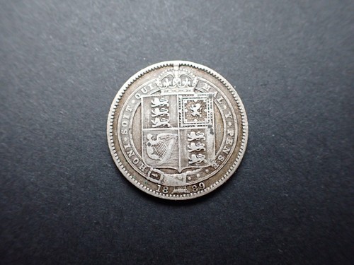 1889 victoria silver shilling - 1889,