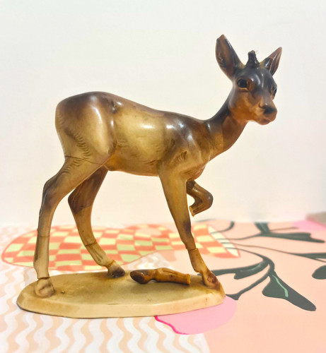 Vintage ceramic deer - ceramic, bambi