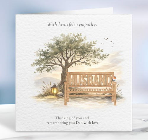 Personalised sympathy card - card,
