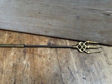 Vintage Brass Toasting Fork, Extendable.