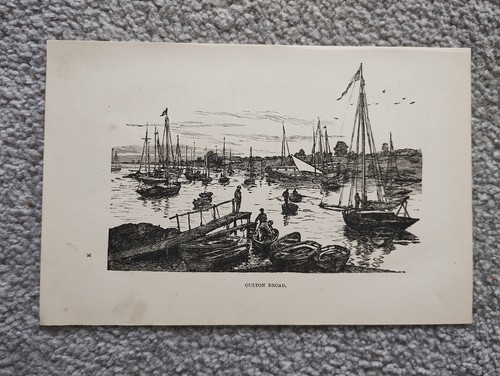Oulton broad antique - broad, print