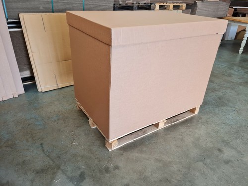 Cardboard pallet box double - pallet,