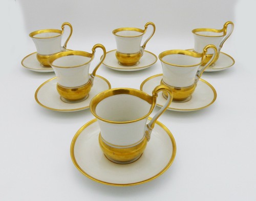 Antique coffee cups with - 6,