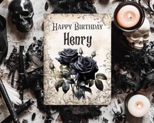 Personalised gothic birthday - gothic,