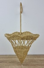 Wicker Umbrella Wall Hanging