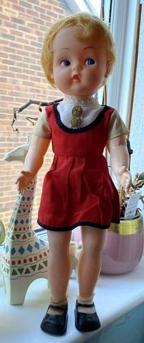 18inch vintage 50s 60s doll - 18inch,