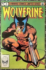 Marvel Comics Wolverine #4 1982 Final Issue Ltd  By Frank Miller VFN/NM