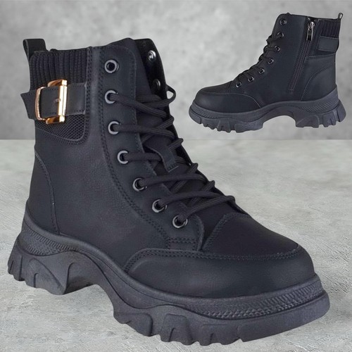 Womens ladies lace - lace, up