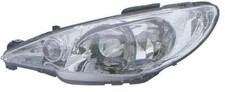 Fits Peugeot 206 Headlight Clear Lens Lh Left Ns Nearside Passengers 1998-2007