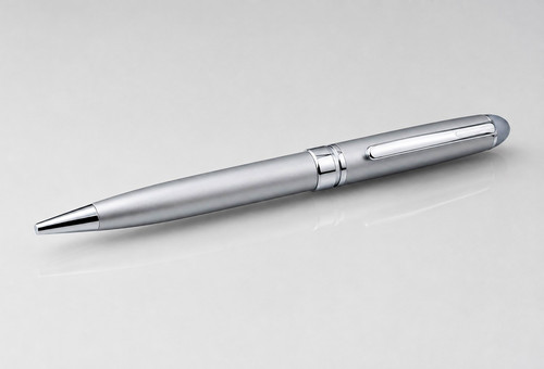 Cross silver metal - cross, ballpoint
