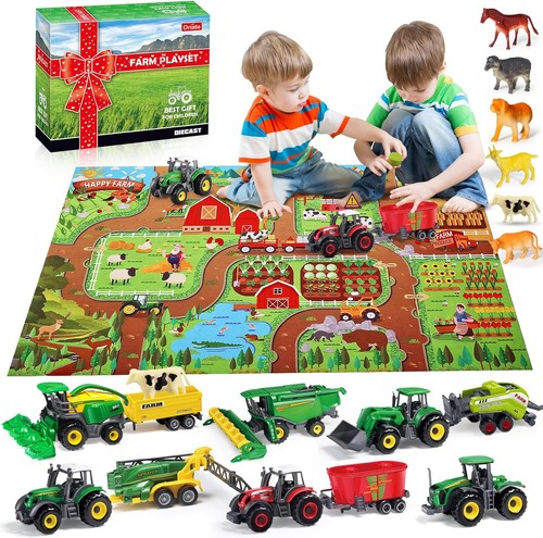 Farm tractor toy set kids - tractor,