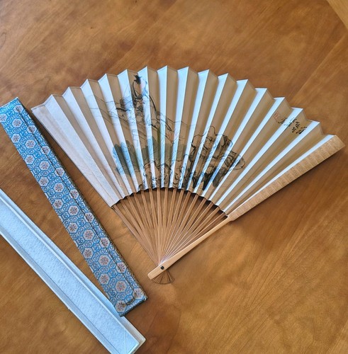 Oriental handheld folding fan - oriental,