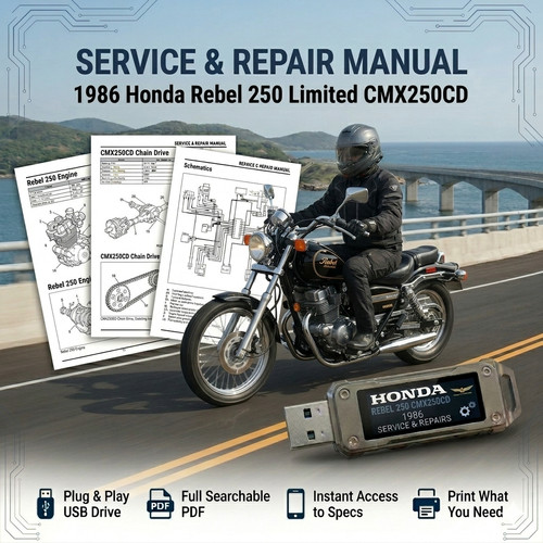 Honda cmx250cd rebel 250 - honda,