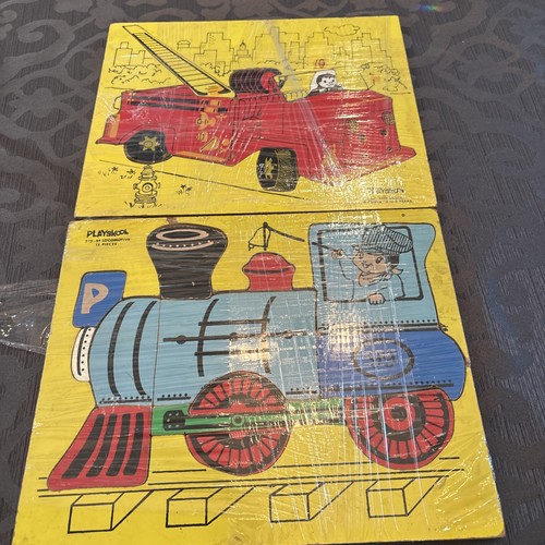 Vtg 60s playskool toys wooden - vtg,