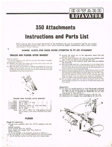 Howard 350 petrol rotavator - 350,