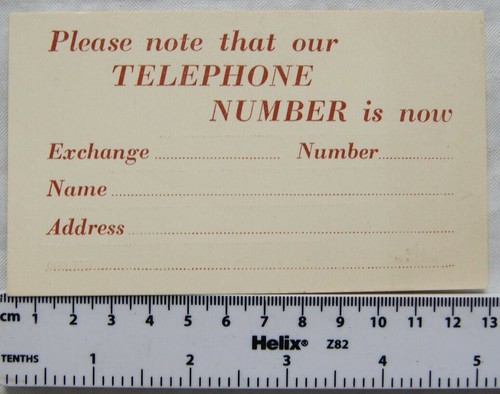 Vintage unused card our - card:, "our