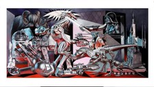 Ron English "Star Wars Guernica" Signed Numbered. Like Banksy, Dolk, Pure Evil..