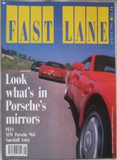 Fast Lane 08/1991 featuring Renault A610, Porsche 944, 962LM, Nissan, Honda