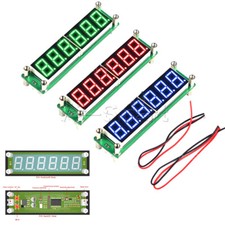 6-bit Blue LED Display DC 8V~15V RF Signal Frequency Counter 0.1MHz~65MHz