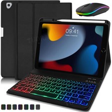 Backlit Keyboard Case With Mouse For iPad 11/10/9/8/7/6/5th Gen Air 6 5 4 Pro 11