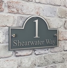 House address plaques door - house,