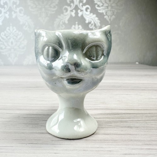 Antique japanese cat sake cup - sake,