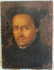 ANTIQUE OIL PAINTING Old Master Portrait of Gentleman THOMAS CRANMER ? HOLBEIN