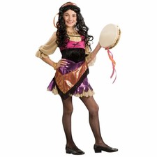 Gypsy Princess Fortune Teller Tarot Card Reader Book Week Girls Costume