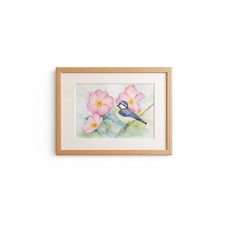 Original Watercolour Blue Tit