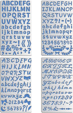 4PCS 17.5X10Cm Metal Stencils