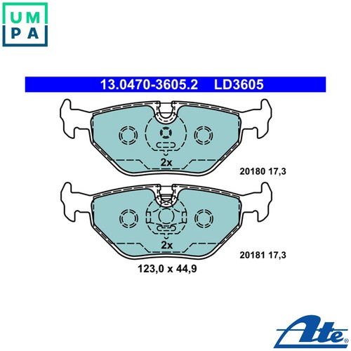 Brake pad set disc - brake,