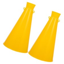  2Pcs Cheer Megaphone Portable Plastic Megaphone for Sports Party Atmosphere