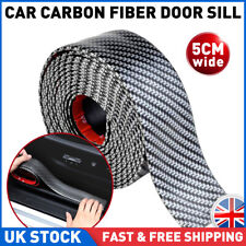 Carbon Fiber Car Sticker Waterproof Door Sill Anti Scratch Scuff Protectors Tape