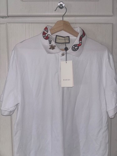 Gucci white cotton pique - white, snake